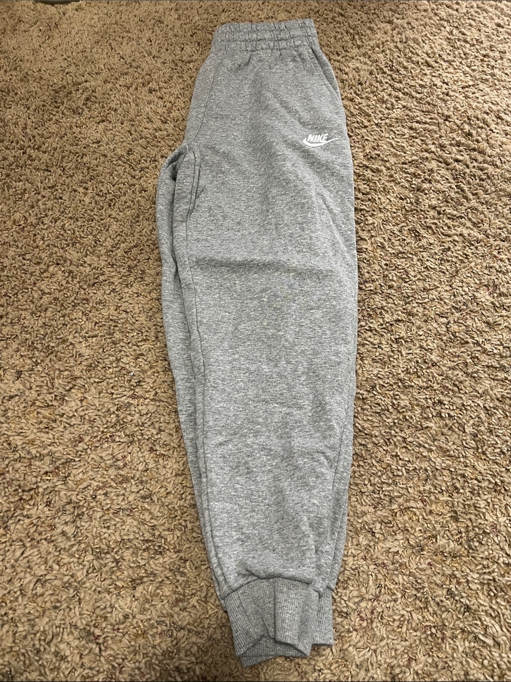 Nike Kids Gray Heather Fleece Joggers